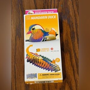 Eugy Mandarin Duck 3D Cardboard Model Kit NEW IN STOCK